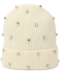 Kate Spade New York Women's Embellished Ribbed Beanie