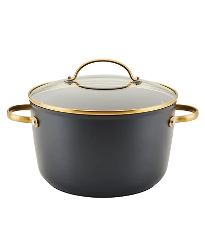 Farberware Forged Induction Ceramic Nonstick Stockpot with Lid, 6 Quart