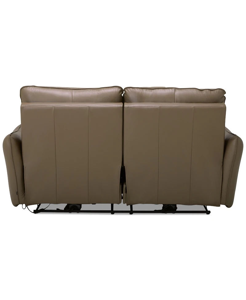 Jekyns Leather Power Sofa, Created for Macy's