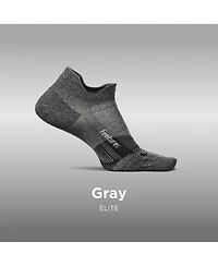 Feetures Men's Elite Ultra Light Cushion Ankle Socks - Sport Sock with Targeted Compression