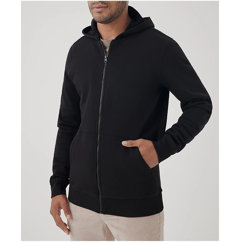 Pact Men's Organic Cotton Cloud Brushed Fleece Zip Hoodie