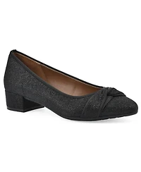 White Mountain Women's Bordeaux Low Block Heel Pumps