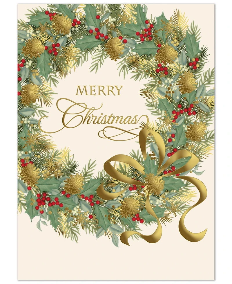 Masterpiece Studios Traditional Wreath Holiday Boxed Cards