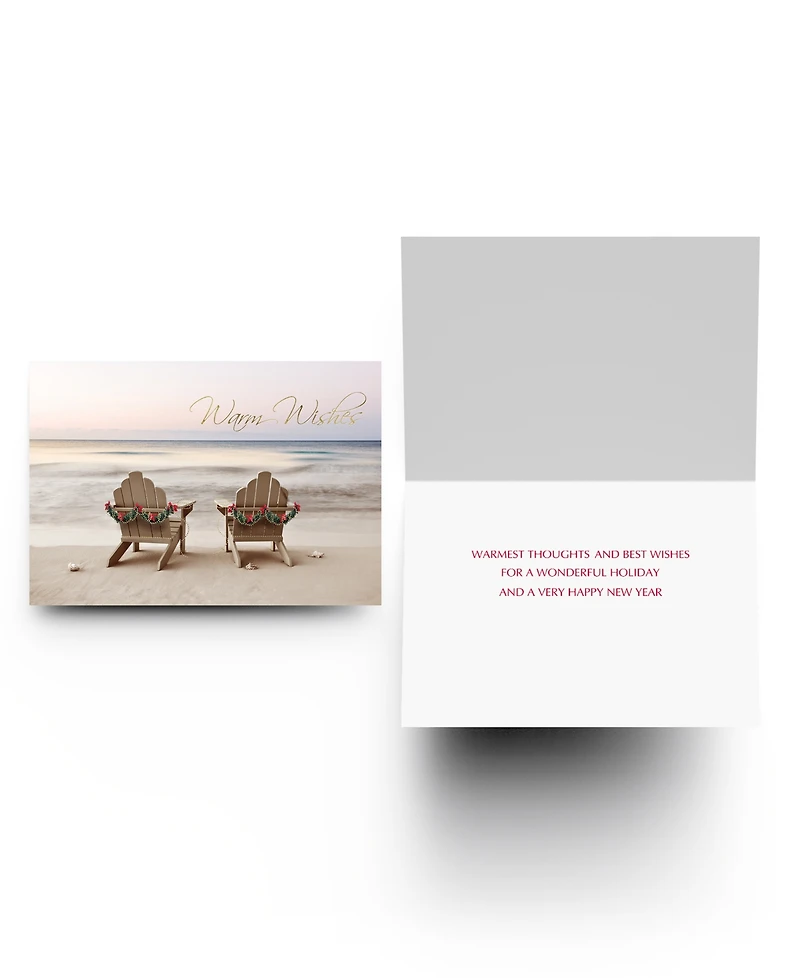 Masterpiece Studios Chairs On Beach Holiday Boxed Cards