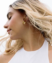 Matr Boomie Sitara Starry Studded Round Hoop Earrings