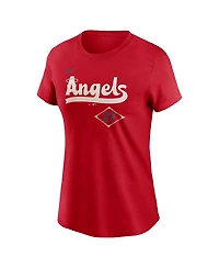 Nike Women's Mike Trout Red Los Angeles Angels 2024 City Connect Fuse Player Name Number T-Shirt