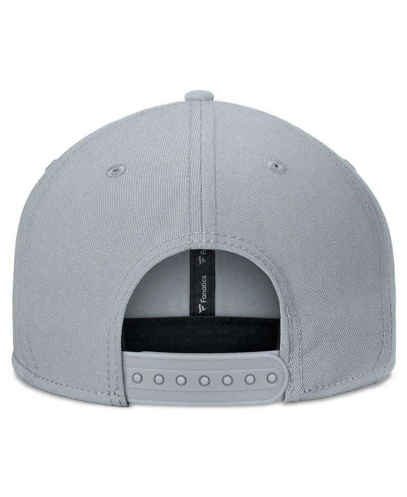 Fanatics Men's Gray/Black Seattle Sounders Fc Smoke Snapback Hat