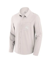 Fanatics Men's Cream Cincinnati Bengals Front Office Long Sleeve Button-Up Shirt