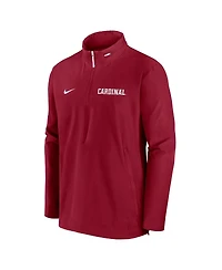 Nike Men's Cardinal Stanford Sideline Coaches Quarter-Zip Jacket