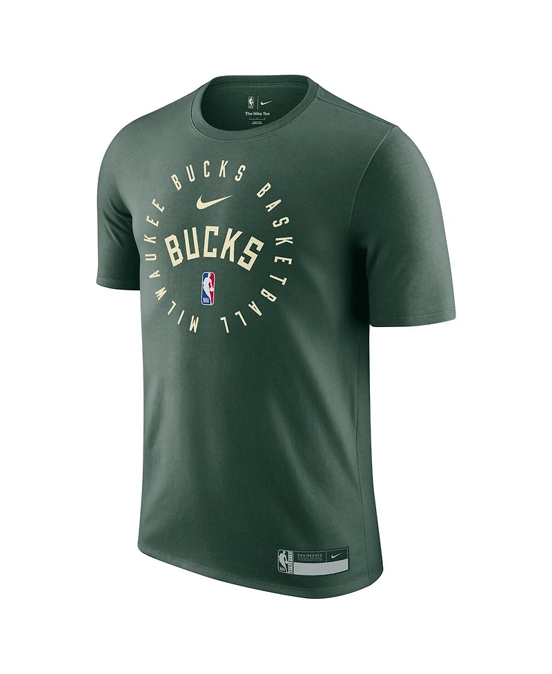 Nike Men's Hunter Green Milwaukee Bucks 2024/25 Legend On-Court Practice Performance T-Shirt