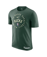 Nike Men's Hunter Green Milwaukee Bucks 2024/25 Legend On-Court Practice Performance T-Shirt