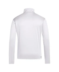 Adidas Men's White Miami Hurricanes Coaches Sideline Quarter-Zip Top