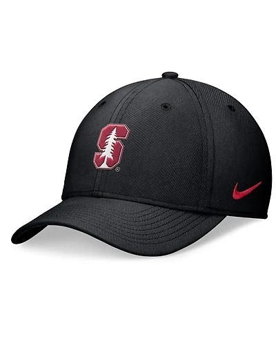 Nike Men's Black Stanford Cardinal 2024 On-Field Swoosh Flex Hat