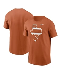 Nike Men's Texas Orange Texas Longhorns Campus State Shape T-Shirt
