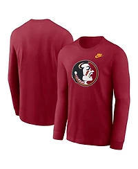 Nike Men's Garnet Florida State Seminoles Legacy Primary Logo Long Sleeve T-Shirt