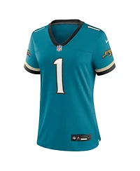 Nike Women's Travis Etienne Jr Teal Jacksonville Jaguars Prowler Throwback Game Jersey