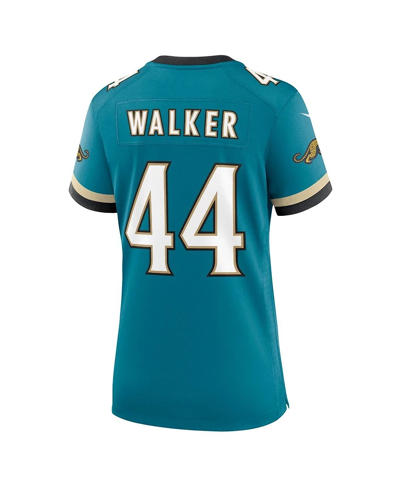 Nike Women's Travon Walker Teal Jacksonville Jaguars Prowler Throwback Game Jersey