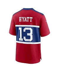 Nike Men's Jalin Hyatt Century Red New York Giants Alternate Player Game Jersey