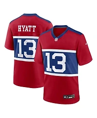 Nike Men's Jalin Hyatt Century Red New York Giants Alternate Player Game Jersey