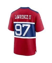 Nike Men's Dexter Lawrence Ii Century Red New York Giants Alternate Player Game Jersey