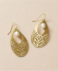 Matr Boomie Adhya Teardrop Cultured Pearl Earrings