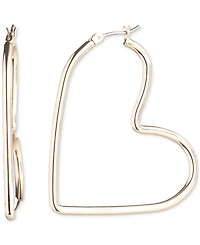 Emily in Paris Gold-Tone Medium Heart Hoop Earrings