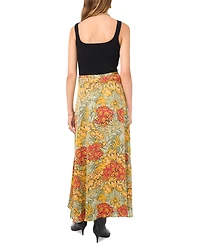 1.state Women's Floral Print Midi Skirt