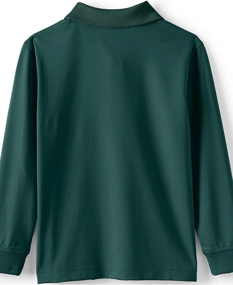 Lands' End Girls Long Sleeve Rapid Dry Polo Shirt