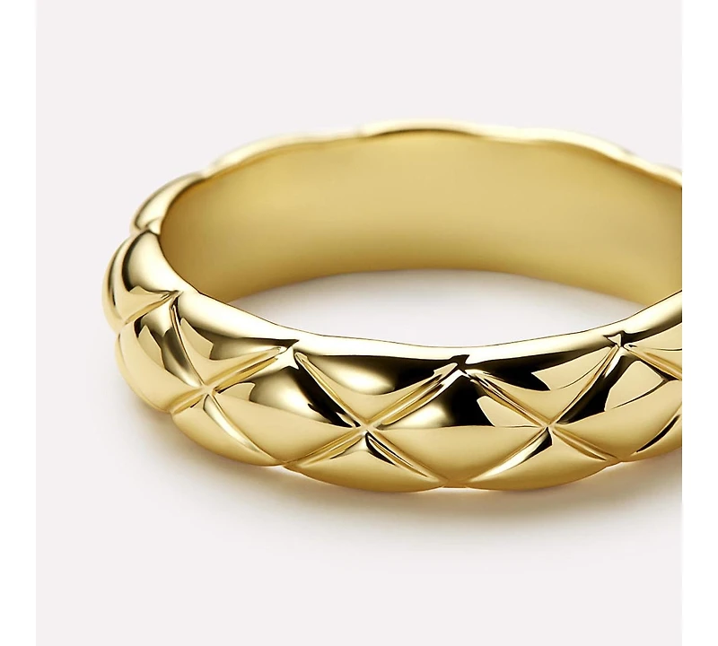 Ana Luisa Quilted Ring - Zeta