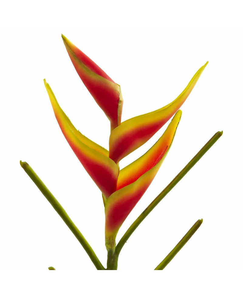 Slickblue Exotic Heliconia Artificial Flower for Bold Decor (Set of 4)