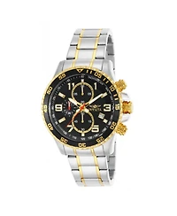 Invicta Men's Specialty Quartz Chronograph Black Dial Stainless Steel Bracelet Watch