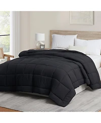 Premium Quilted All Season Goose Down Alternative Comforter with Corner Tabs - Queen 88"X88"
