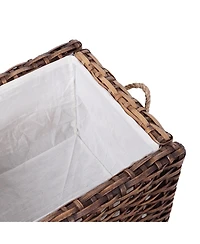 Jonathan Y Jacob Handwoven Wicker Storage Trunk
