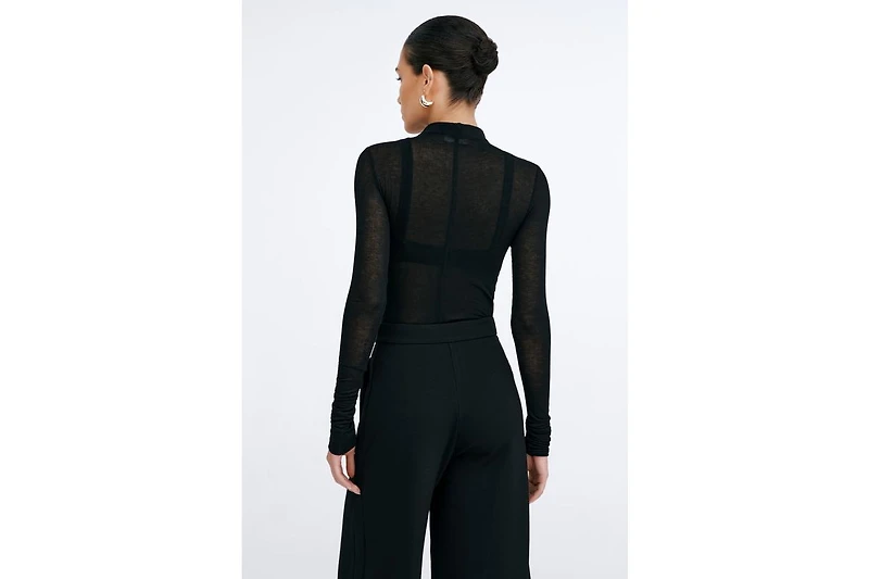 Marcella Women's Alicia Sheer Turtleneck