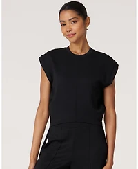 Rebody Active Women's Nadine Scuba Shirring Top