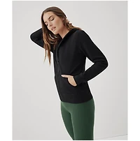 Pact Women's Organic Cotton Cloud Brushed Fleece Zip Hoodie