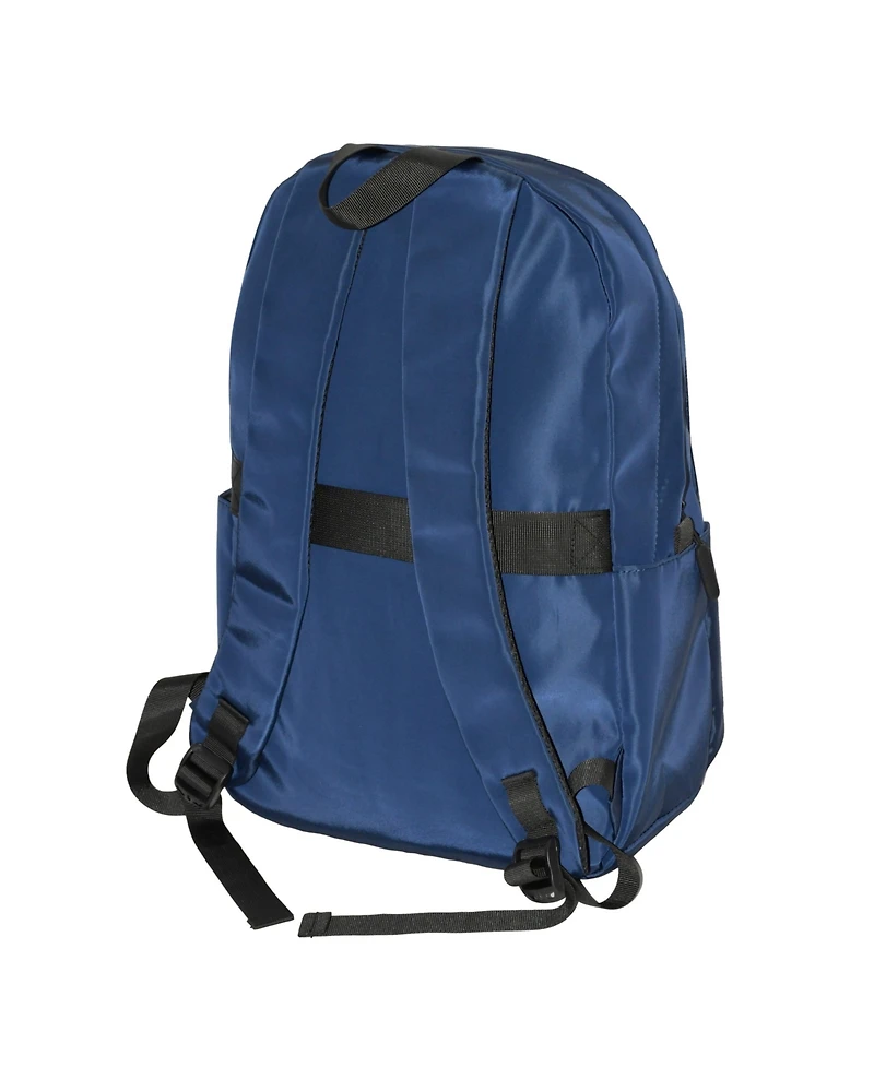 Club Rochelier Mixed Material Double Front Zip Pocket Backpack