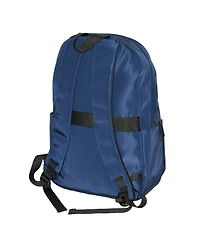 Club Rochelier Mixed Material Double Front Zip Pocket Backpack