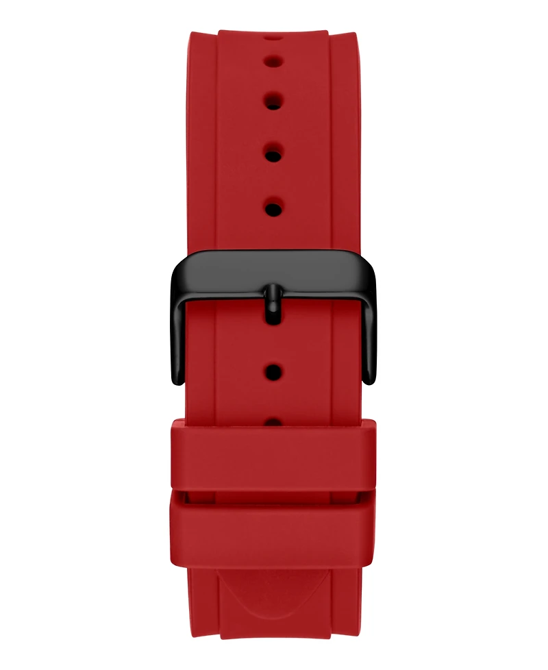 Guess Men's Multi-Function Red Silicone Watch, 45mm