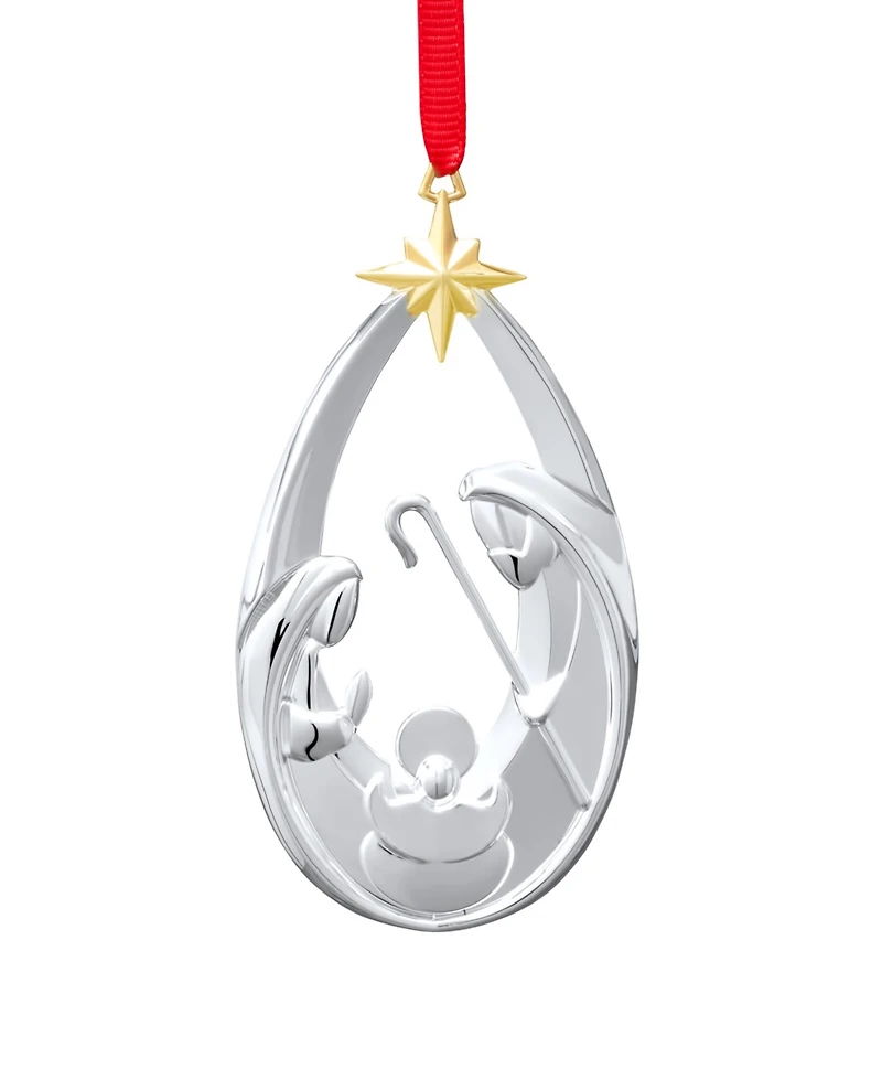 Nambe Nativity Ornament Trio