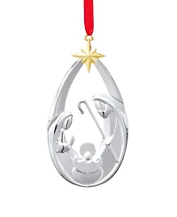 Nambe Nativity Ornament Trio