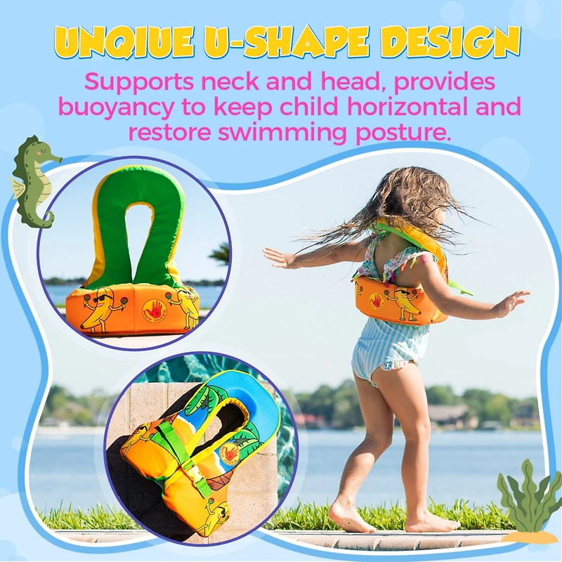 Body Glove Paddle Pals Splash Child Swim Vest, Toddler Floatie - Pfd Life Jacket for Kids