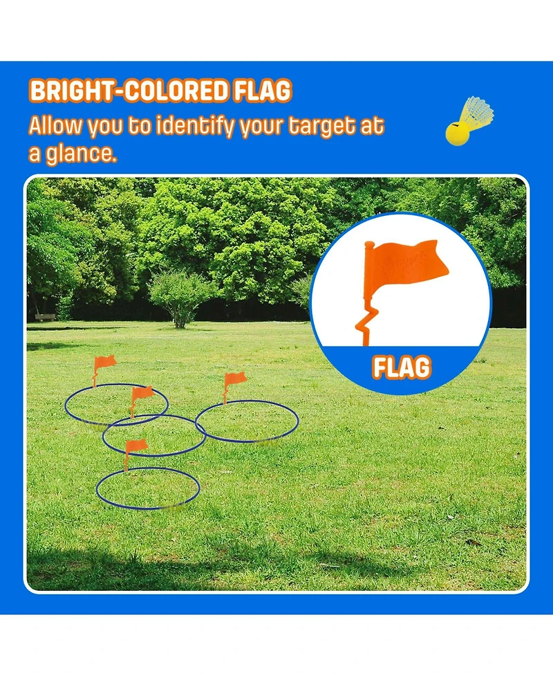 Birdie Golf Set Backyard Golf Game for Kids and Adults, Active Play Outdoor Golf Game Set for Family Fun on The Lawn