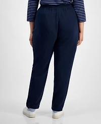 Style & Co Women's Mid-Rise Drawstring-Waist Fleece Pant, Created for Macy's