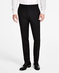 Calvin Klein Men's Slim-Fit Wool-Blend Tuxedo Pants