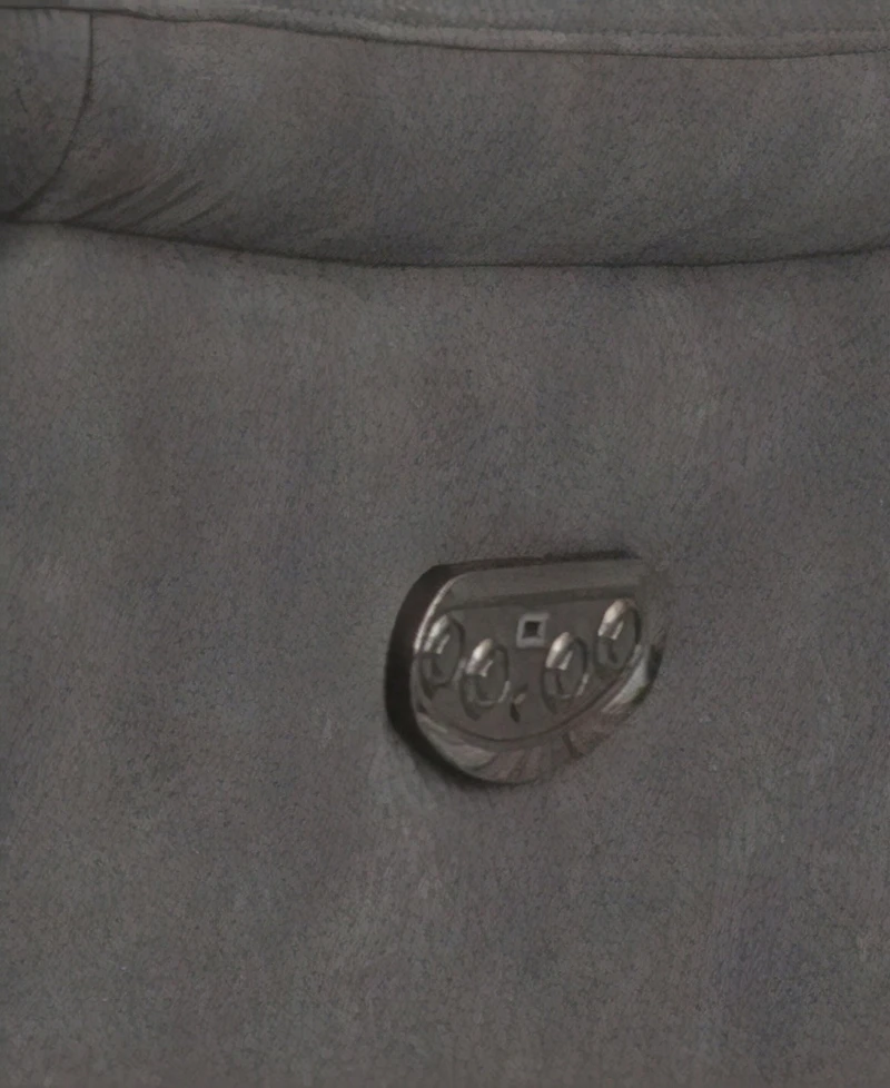 Abbyson Living 75" Fabric Power Reclining Console Loveseat