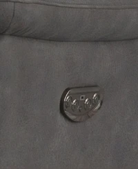 Abbyson Living 75" Fabric Power Reclining Console Loveseat