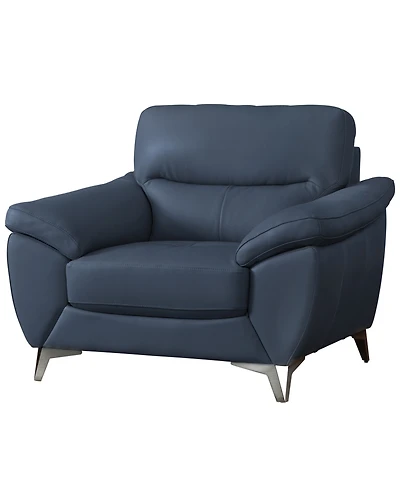 Abbyson Living 44" Top Grain Leather Chair