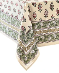Elrene Nomad Harvest Block Print Rectangle Tablecloth
