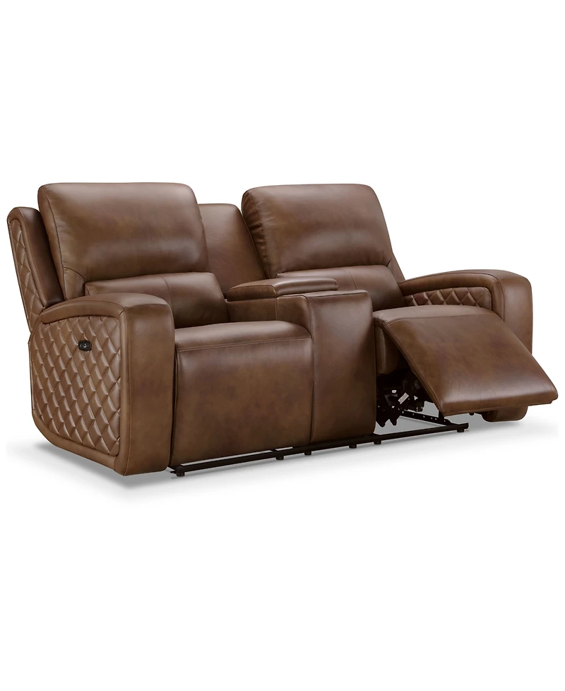 Abbyson Living 78" Leather Power Reclining Loveseat